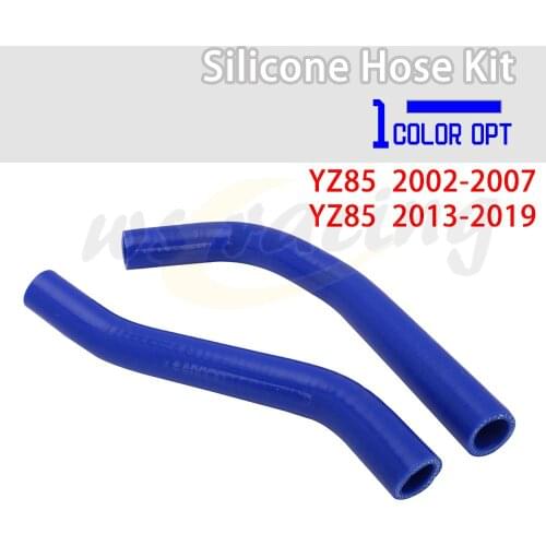 Motorcycle Engine Radiator Coolant Hose Silicone Water Rubber Tube For Yamaha YZ85 2002-2007 2003 2004 2013-2019 2014 2017 2018