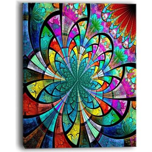 Large size,Abstract decorated,5d diy diamond embroidery Colored flowers diamond painting mosaic full square round rhinestones