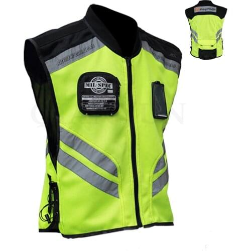 For honda yamaha Motorcycle Reflective Vest Motorbike Safty Clothes Moto Warning High Visibility Jacket Waistcoat Team Uniform