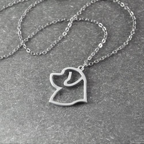 Newfoundland necklace, Newfoundland pendant, animal necklace ,alloy dog necklace , pet gift, dog pendant , pet necklace