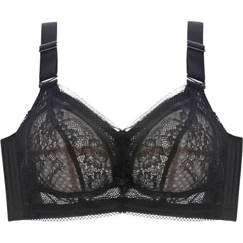 34 36 38 40 42 44 46 Plus Size Bra Lager Bosom Lace Minimizer Bra For Womens Sexy Underwire Bralette Brassiere Top B C D E Cup