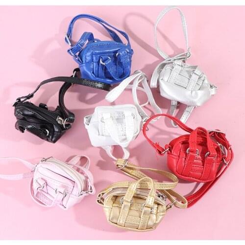 1:6 1 Pcs/lot Dollhouse Kids Toy Fashion Doll Accessories Doll Handbag Lady Leather Bag Purse Accessories
