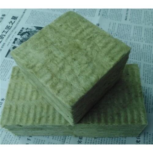 10*10*7CM Rockwool Starter Plugs Cubes - Rockwool hydroponic grow media. Propagation Cloning Rockwool Cubes