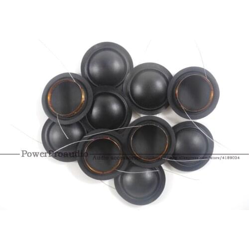 10PCS High Quality 28mm black silk diaphragm dome Tweeters loudspeaker speaker voice coil lead wire both side 8ohm