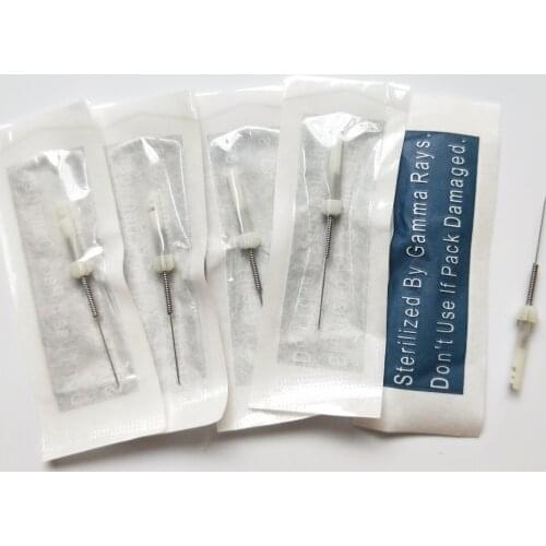 100pcs 1R Original Taiwan Dargon Machine Needles Permanent Makeup Eyebrow/Eyeliner/Lip Tattoo Needles