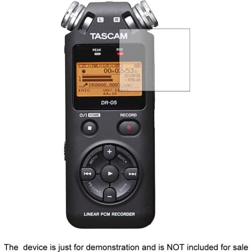 2* Clear LCD Screen Protector Shield Film for TASCAM DR-05 Recorder Accessories