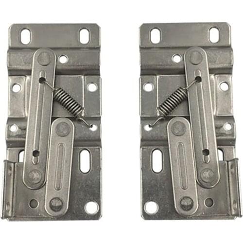 2Pcs/set Cabinet Door Spring Hinges 45 Degree Downturn Shoe Door Hinge, Bookcase Door Connector Hinge Furniture Accessories