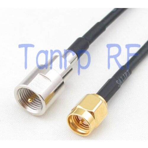 6in 6'' FME male plug to SMA male plug RF connector adapter 15CM Pigtail coaxial jumper cable RG174 extension cord
