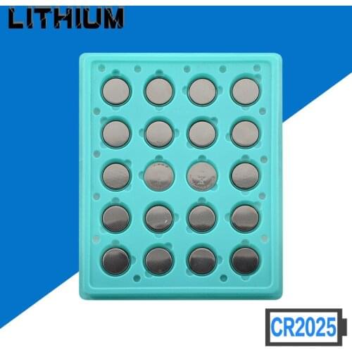 Free shipping 50pcs 3V CR2025 Lithium Battery BR2025 ECR2025 CR 2025 Battery Button Coin Cell for Clocks watch Calculator Toys