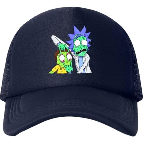 Anime Mesh Baseball Cap Adjustable Snapback Hats For Women Men Hip Hop Kawaii Harajuku Trucker Cap Streetwear Dad Hats