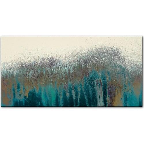Turquoise Wall Art Canvas Paintings Abstract Wall Graffiti Art Paintings On The Wall Posters And Modern Decorative Pictures