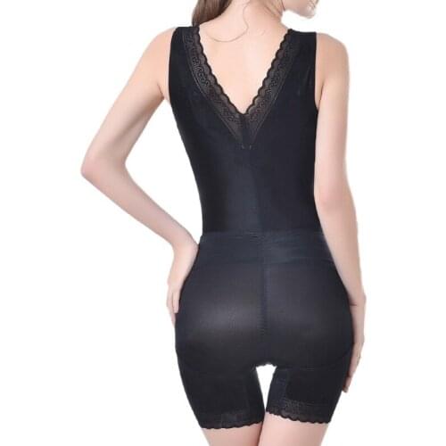 Bodysuit Ladies Ice Silk Lightweight High-Elastic Breathable Invisible Fit Jumpsuit Shapewear Underwear