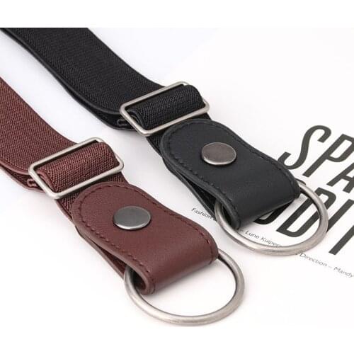 Elastic Invisible Belt Woven Fabric Traceless Unisex Waist Belt Fashionable Jean Belt Easy Belt Without Buckle Free Belts