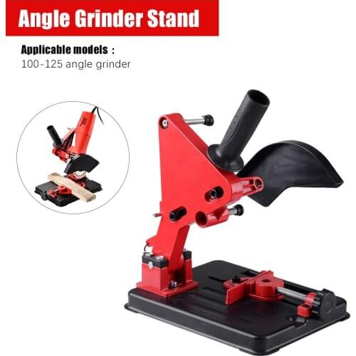 Angle Grinder Stand Angle Grinder Bracket Holder Support For 100-125 Cutter Angle Grinder Cast Iron Base Power Tool Accessory