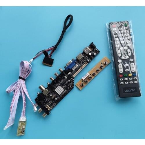 Kit For B173HW02 1920x1080 VGA AV TV remote board driver LED USB HDMI-compatible panel monitor DVB-T DVB-T2 controller digital