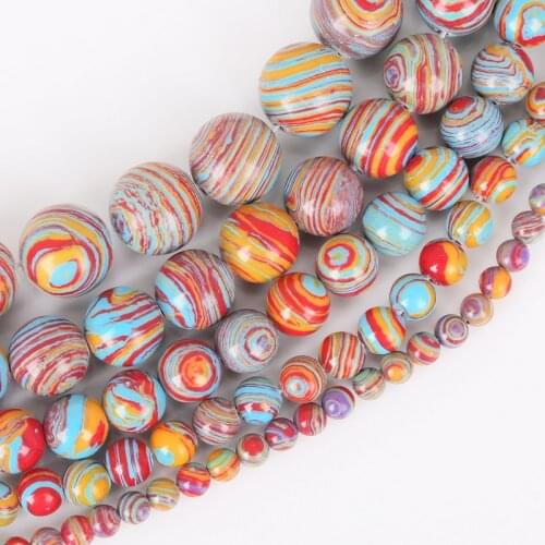 Natural Stone Round Spacer Loose Beads India Bead Multicolor lot 4mm 6mm 8mm 10mm 12mm Malachite Bead Jewelry Findings