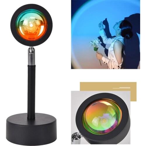 USB Sunset Lamp Breaking Dawn Projector Mood Light Living Room Night Light Room Decor Bar Atmosphere Photography Background