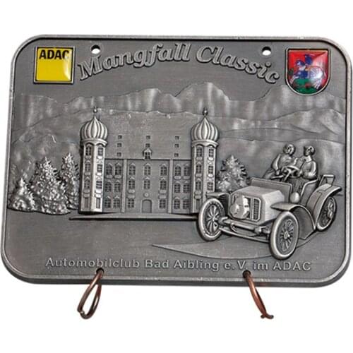 Hot selling 3D metal coins Wholesale custom plated rectangular coins