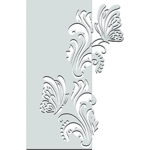YaMinSanNiO Butterfly Flower Edge Metal Cutting Dies for DIY Scrapbooking Album Card Making Embossing Stencil Diecuts Decoration