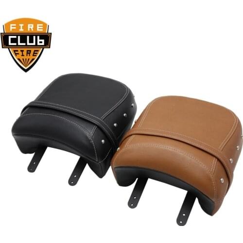 Motorcycle Black Brown Rear Passenger Seat Leather For Indian Chief Classic Dark Horse Vintage Chieftain Springfield 14-19