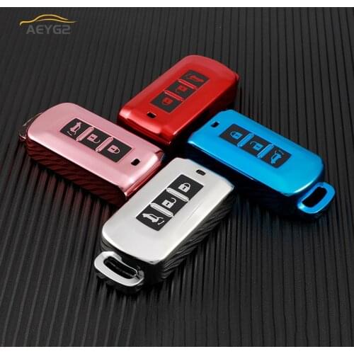 Soft TPU Car Remote Key Cover Case Shell Fob For Mitsubishi Outlander Lancer 10 Colt Pajero Sport L200 EX ASX RVR Accessories