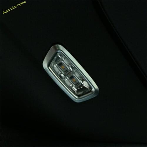 Lapetus Trunk Tail Box Reading Lights Lamps Cover Trim Fit For Mercedes Benz GLC X253 2015 - 2019 ABS Matte / Auto Accessories