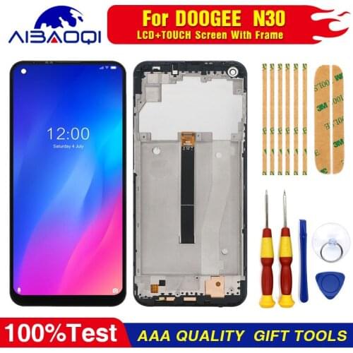 New original Touch Screen LCD Display LCD Screen For DOOGEE N30 Replacement Parts + Disassemble Tool