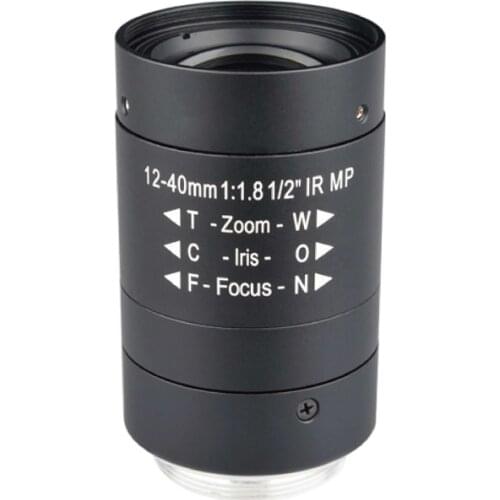 5MP CS Mount 12-40mm lens F2.2 1/1.8" Manual iris Version lens for Security Market IP CCTV camera