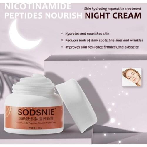 Niacinamide Peptide Nourishing Night Cream Oil Control Anti-Aging Lifting Firming Skin Care Repair Brighten Nourish Cream TSLM1