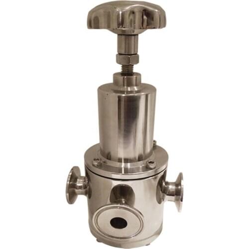 Food Grade Stainless Steel SS316L Clamped Air Pressure Relief Valve Gas Contral