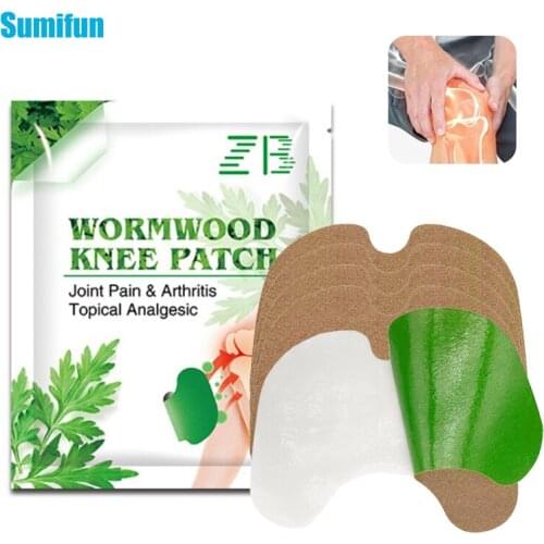 12Pcs/bag Wormwood Knee Plaster Sticker Herbal Extract Joint Swelling Ache Pain Relieving Paster Knee Rheumatoid Arthritis Patch