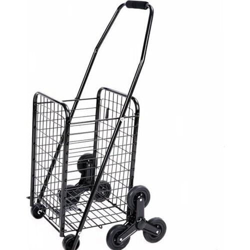 Portable shopping stair to buy food cart small cart home collapsible light stair hand pull rod trailer