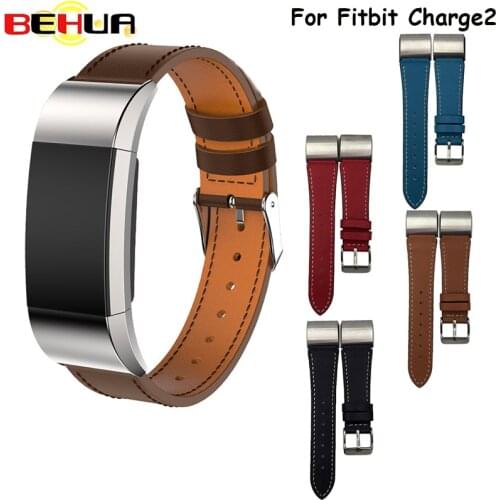 Genuine Leather Strap for Fitbit Charge2 Smart Wristband Bracelets Replacement Watch Strap For Fitbit Charge 2 Smart Band