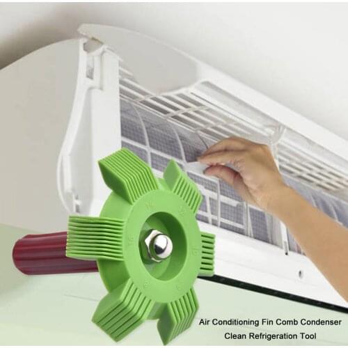 Condenser Cleaning Fin Comb Brush Cooling Straightening Cleaning Tool Air Conditioner Blade Cooling Straightening