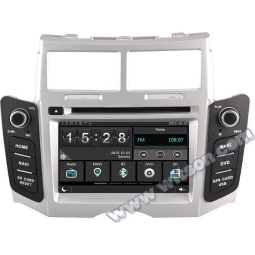 6.2" Capacitive Touch Screen Special Car DVD for Toyota Yaris (XP90) 2005-2013 with Tire Pressure Monitoring System Support