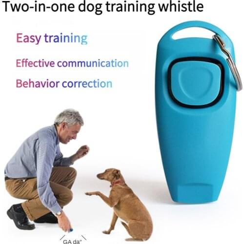 Pet Dog Whistle And Clicker Puppy Stop Barking Training Aid Tool Clicker Portable Trainer Pet Products Supplies