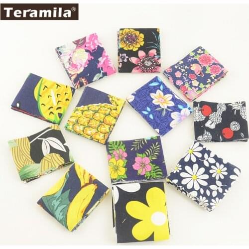 Teramila Cotton Poplin Tissue Deep Color Soft Jelly Rolls Strips Plain Fabric 12 Pcs/lot 5CMx50CM Quilting Patchwork Crafts