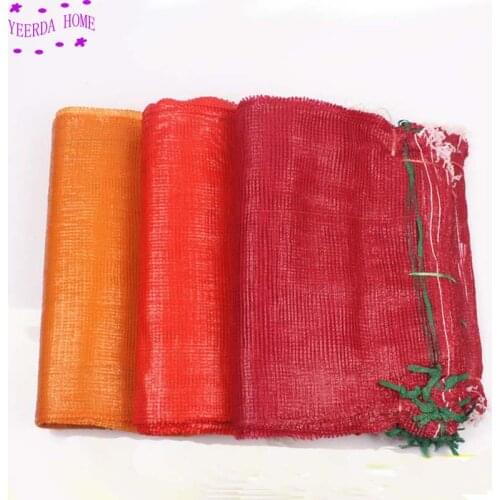25Pcs/lot thickening Brand New Mesh Sweet Potato Bag Onion Chinese Chestnut Walnut package Fruits Vegetables Mesh storage Bags