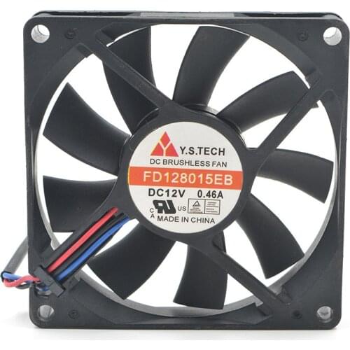 FOR Y.s.ech yuanshan 8015 FD128015EB 3-line 12V 0.46a 8-cm violent cooling fan