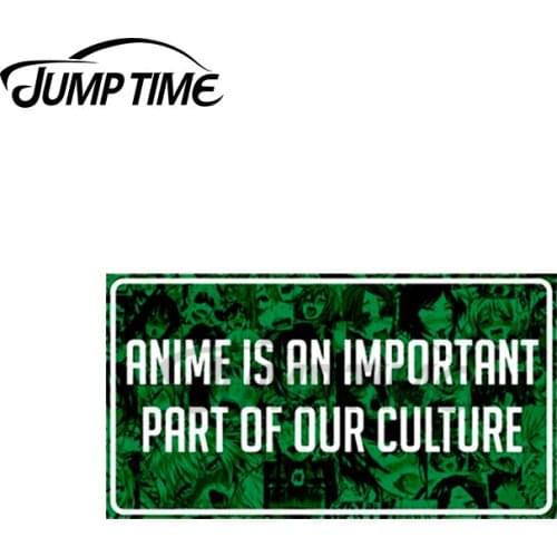 Jump Time 13 x 5.6cm For Anime Culture Slap Car Stickers Personality Computer Sticker Waterproof Decal Occlusion Scratch