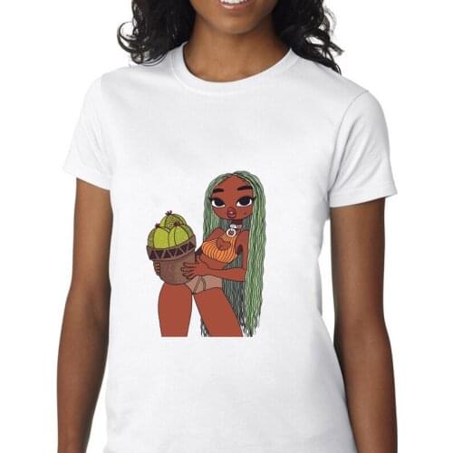 Woman FRIENDS t shirt women vintage femme Letter print graphic tops tee melanin black girl Friends Short sleeve cute pink tshirt