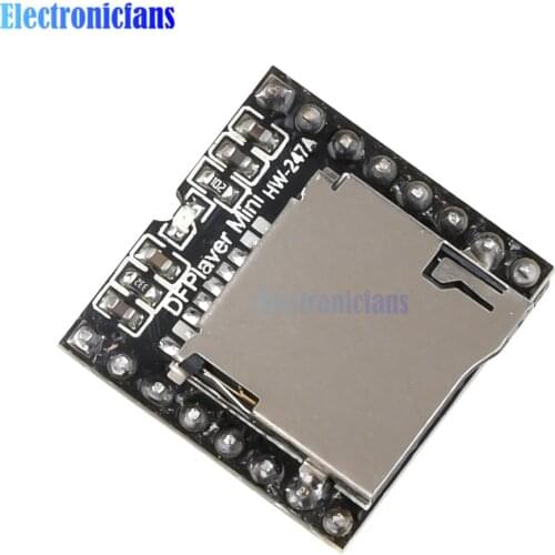 10pcs Mini MP3 Player Module TF Card U Disk Mini MP3 Player Audio Voice Module Board For Arduino DF Play Wholesale