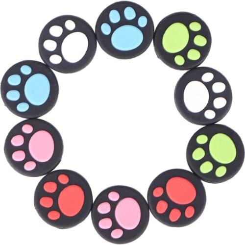 2 Pcs Cat Paw Rubber Silicone Game Handle Joystick Thumb Stick Grip Cap For PS3 PS4 Xbox One/360