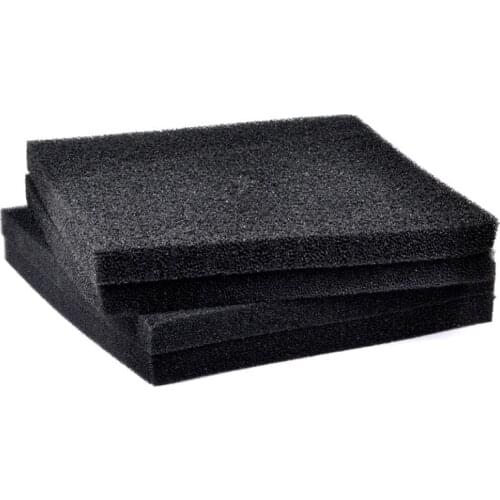 50cmx50cmx4cm Black Filtration Foam Aquarium Fish Tank Biochemical Filter Sponge Pad Light weight And Softness Design