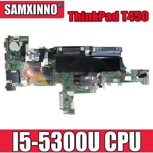 Akemy AIVL0 NM-A251 Is Suitable For Lenovo ThinkPad T450 Laptop Motherboard FRU 00HN525 00HN529 CPU I5 5300U DDR3 100% Test