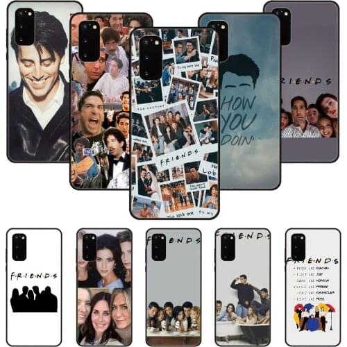 Phone Case For SamSung Galaxy S Note 10 20 7 6 9 8 Plus Edge E Ultra Lite Black Cover Coque Soft Back Silicone Old Friends