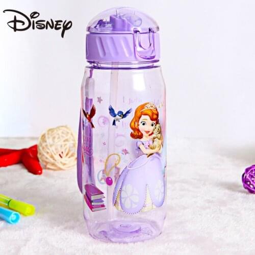 Disney Childrens Summer Water Cups Sippy cups for men and women drip proof portable sports cups thermos bottle
