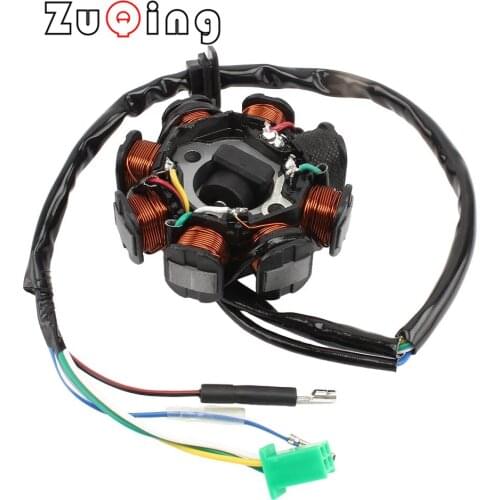 Motorcycle Engine Stator Coils GY6-8 Poles Stator Coils Fit For GY6 125cc-200cc Motorcycle Engines Startor Coils Engines CQ-111