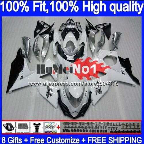 Injection For SUZUKI GSX-R1000 GSXR 1000 K9 Gloss white 23MC.14 GSXR1000 2009 2010 2011 2012 2013 09 10 11 12 13 16 OEM Fairing