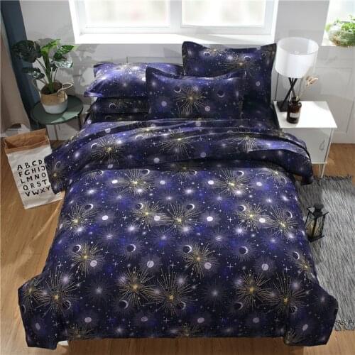 2/3pcs Duvet Cover Bedding Set Star Cartoon Print Comfortable Quilt Cover Pillowcase Not Bed Sheet Single Full Queen King Size